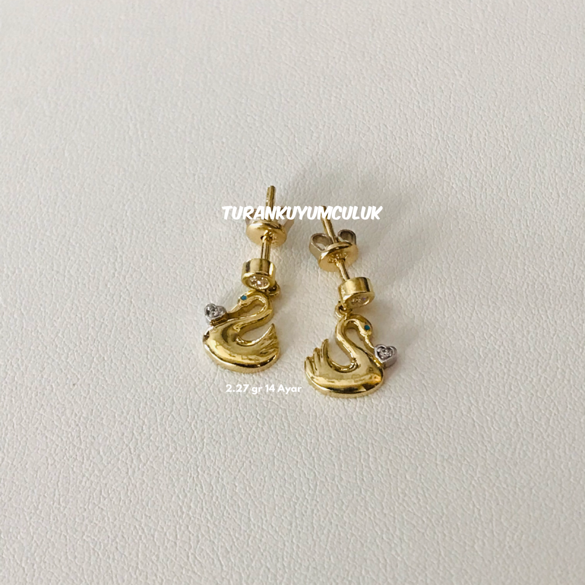 14 Ayar Küpe2,27 Gr - 14 Ayar