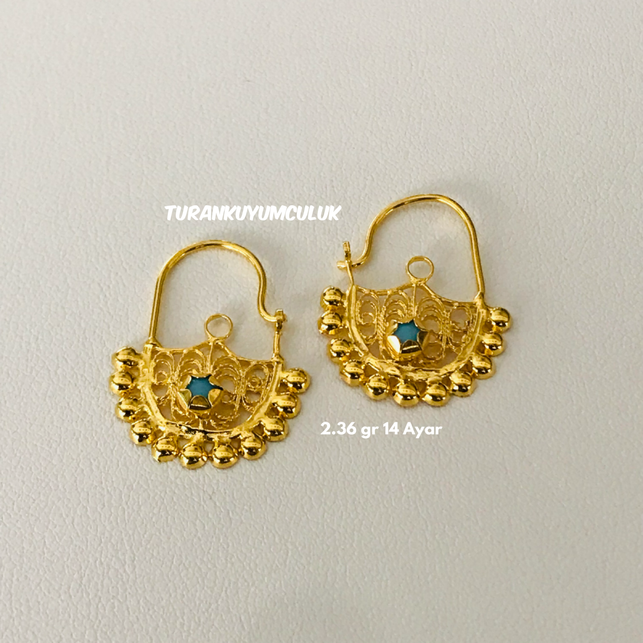 14 Ayar Darağı Sırga2,36 Gr - 14 Ayar