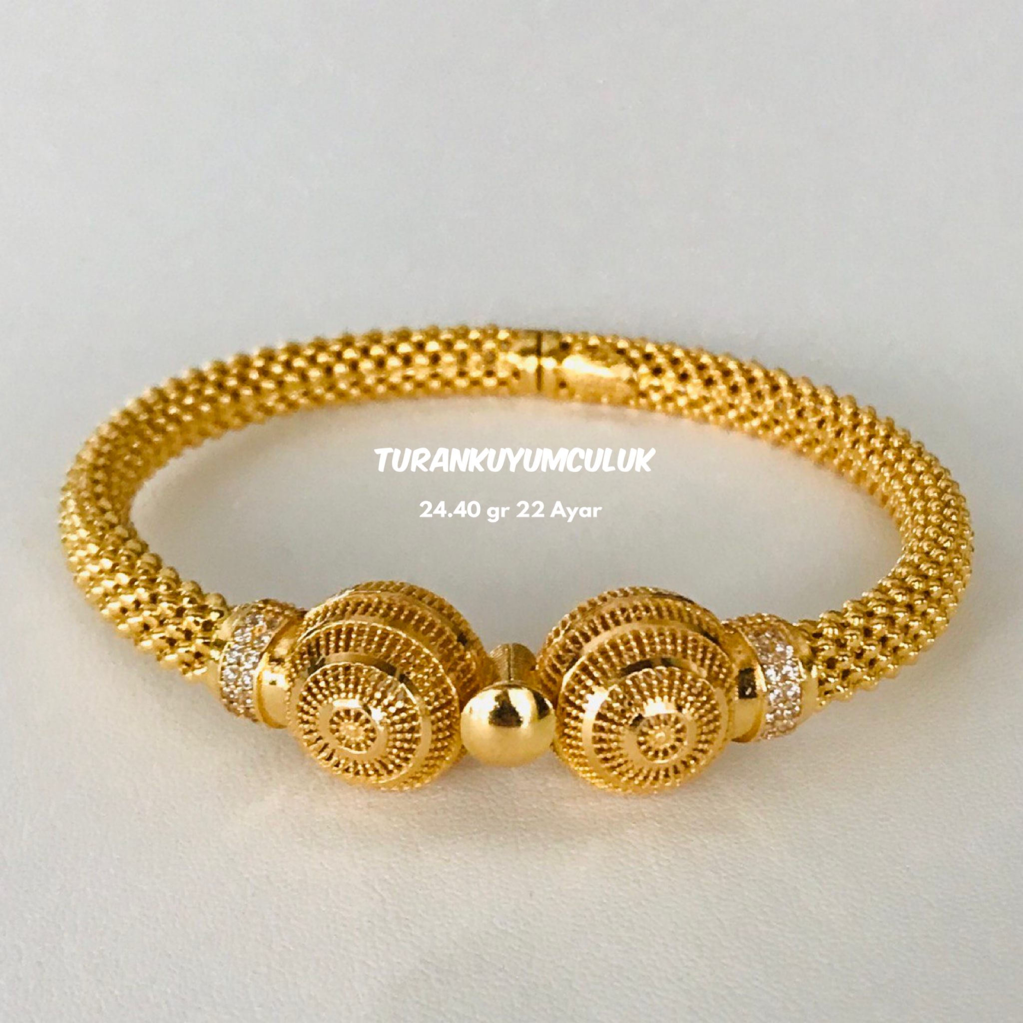 22 Ayar Kelepçe24,40 Gr - 22 Ayar