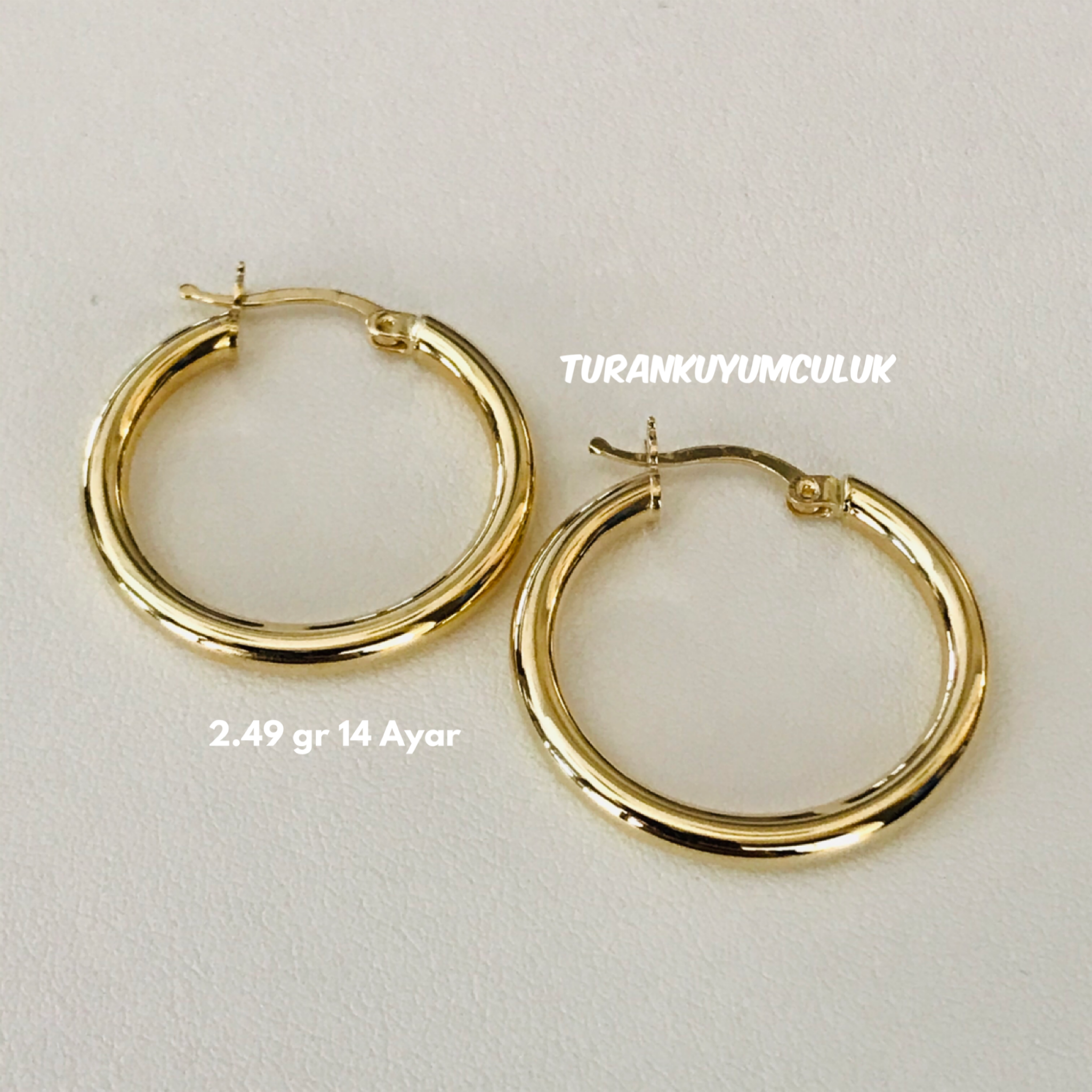 14 Ayar Küpe2,49 Gr -14 Ayar