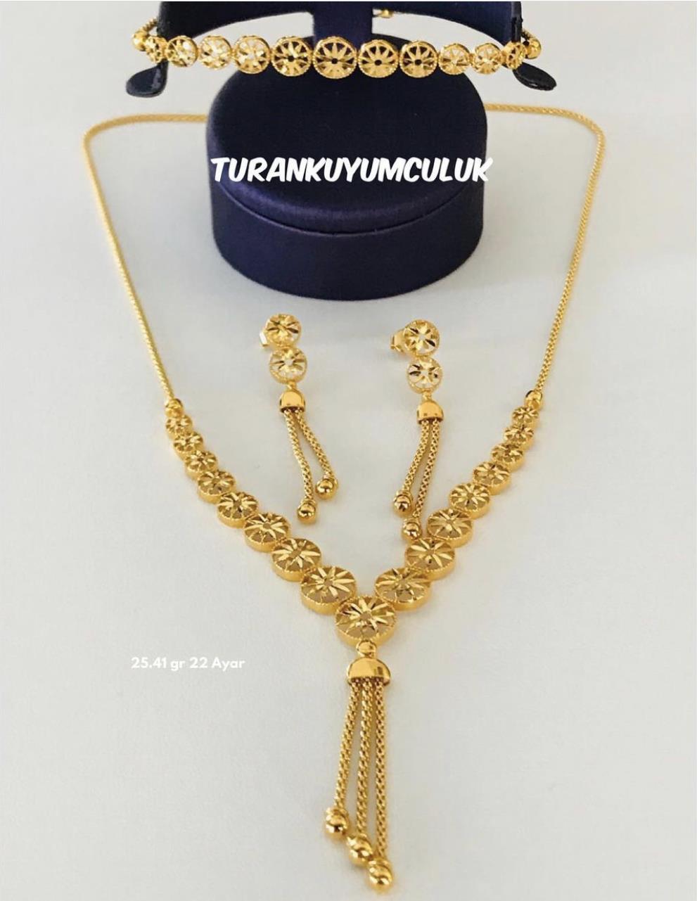 22 Ayar Düğün Seti25,41 Gr - 22 Ayar