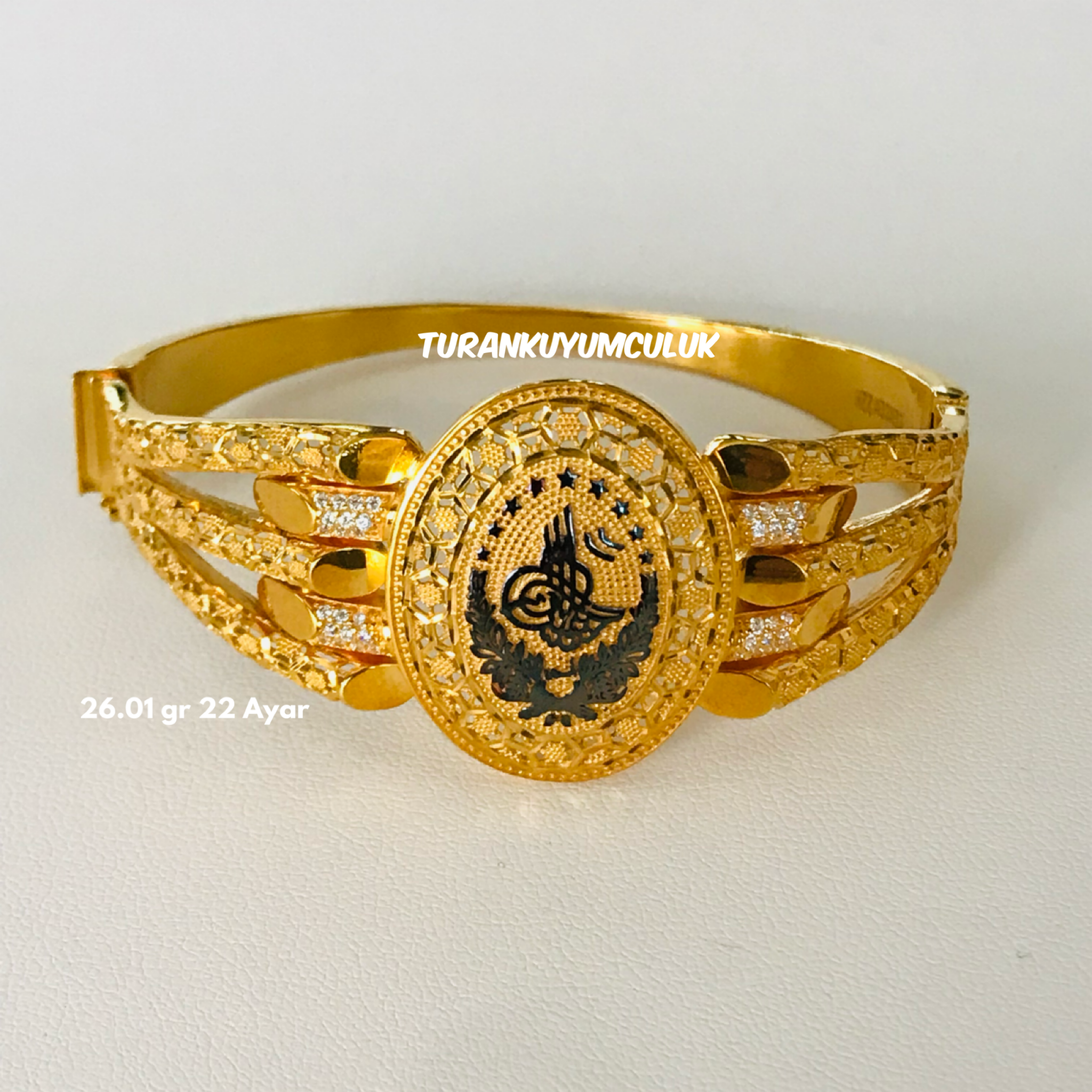 22 Ayar Kelepçe26,01 Gr - 22 Ayar