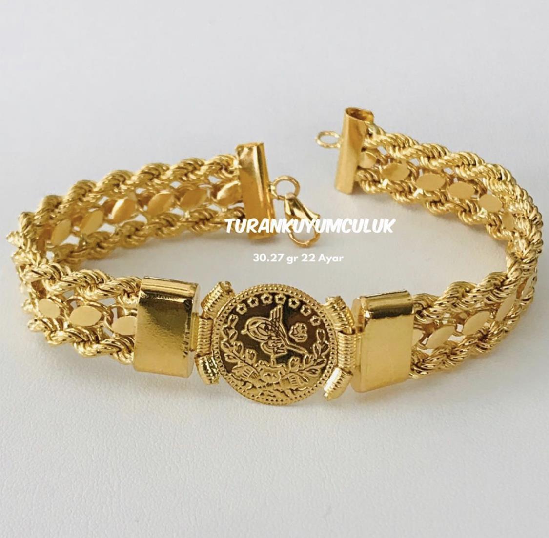 22 Ayar Kelepçe30,27 Gr - 22 Ayar