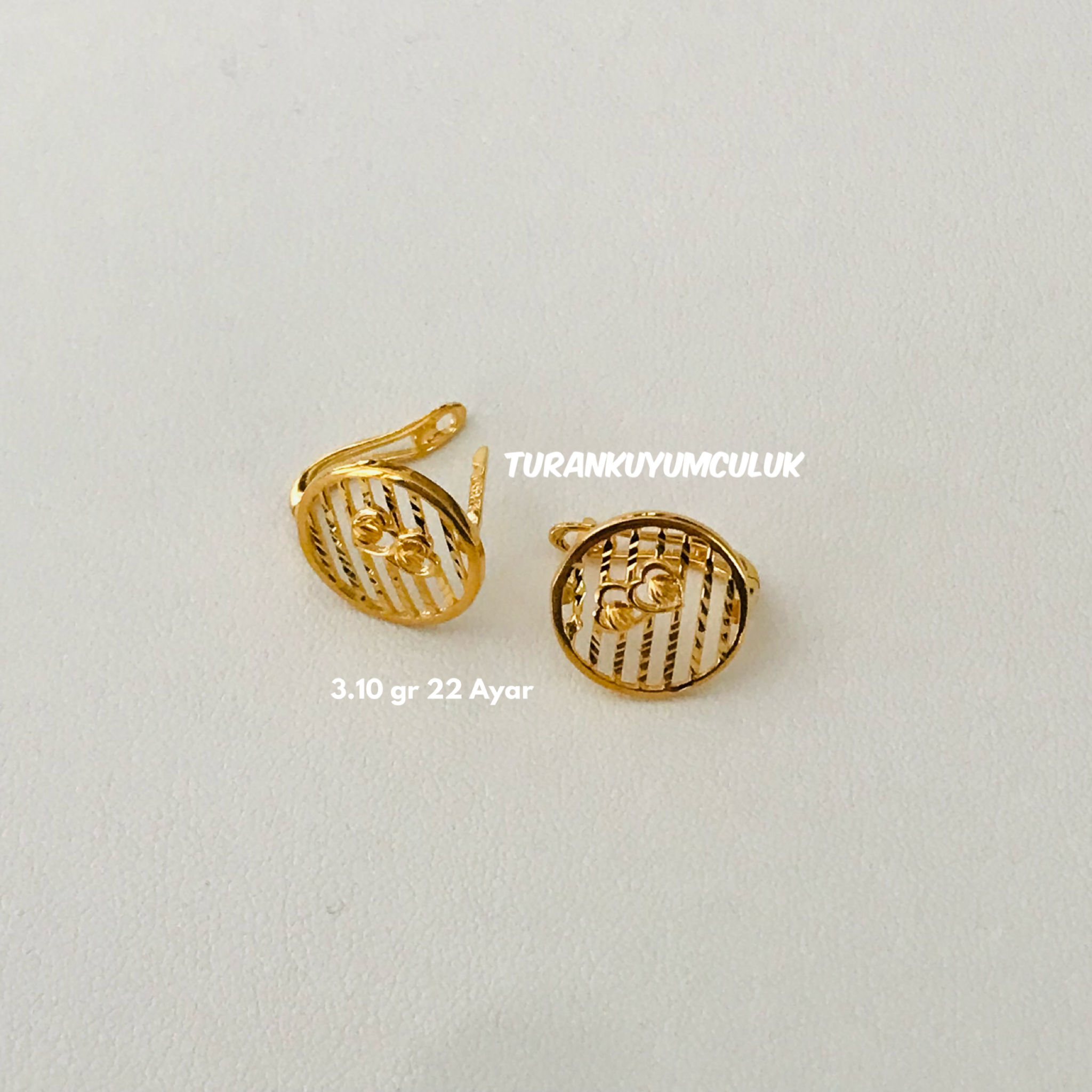 22 Ayar Küpe3,10 Gr - 22 Ayar