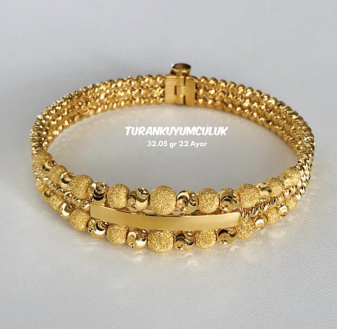 22 Ayar Kelepçe32,05 Gr - 22 Ayar