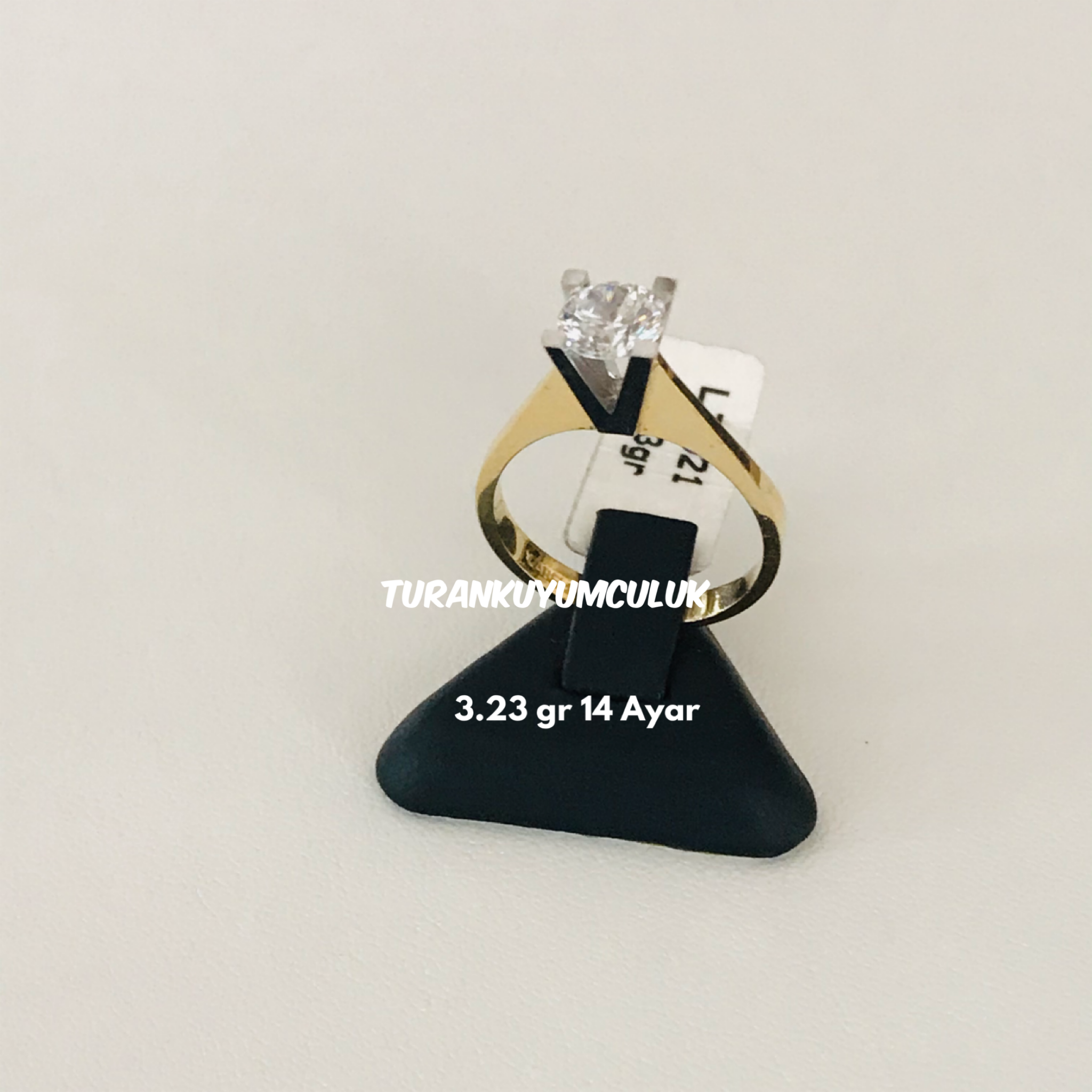 14 Ayar Tektaş3,23 Gr - 14 Ayar