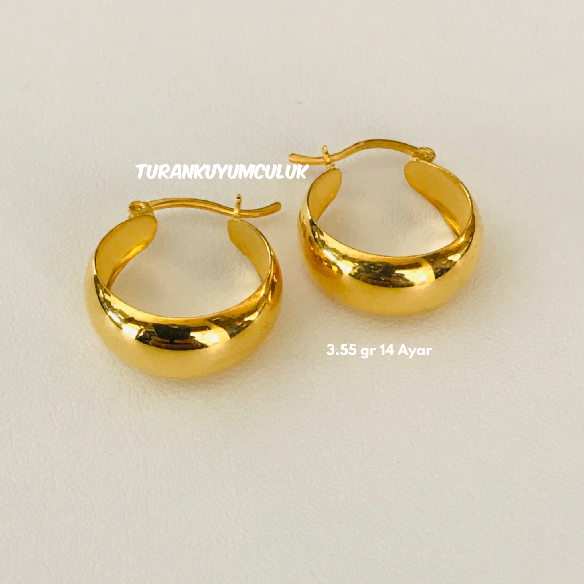 14 Ayar Küpe3,55 Gr - 14 Ayar