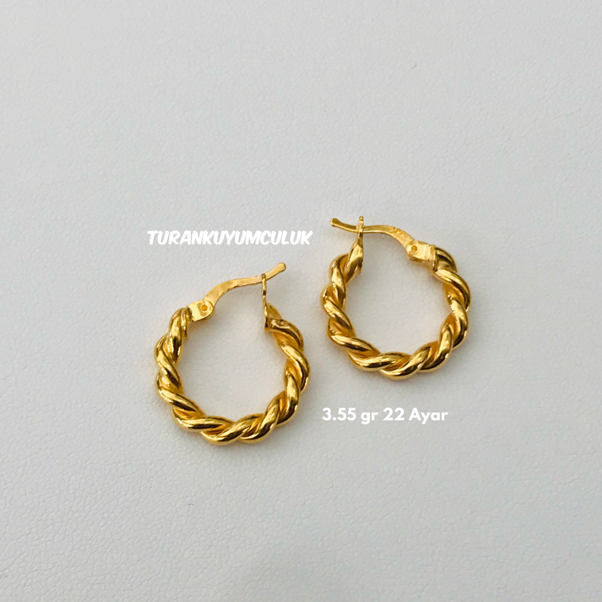 22 Ayar Küpe3,55 Gr - 22 Ayar