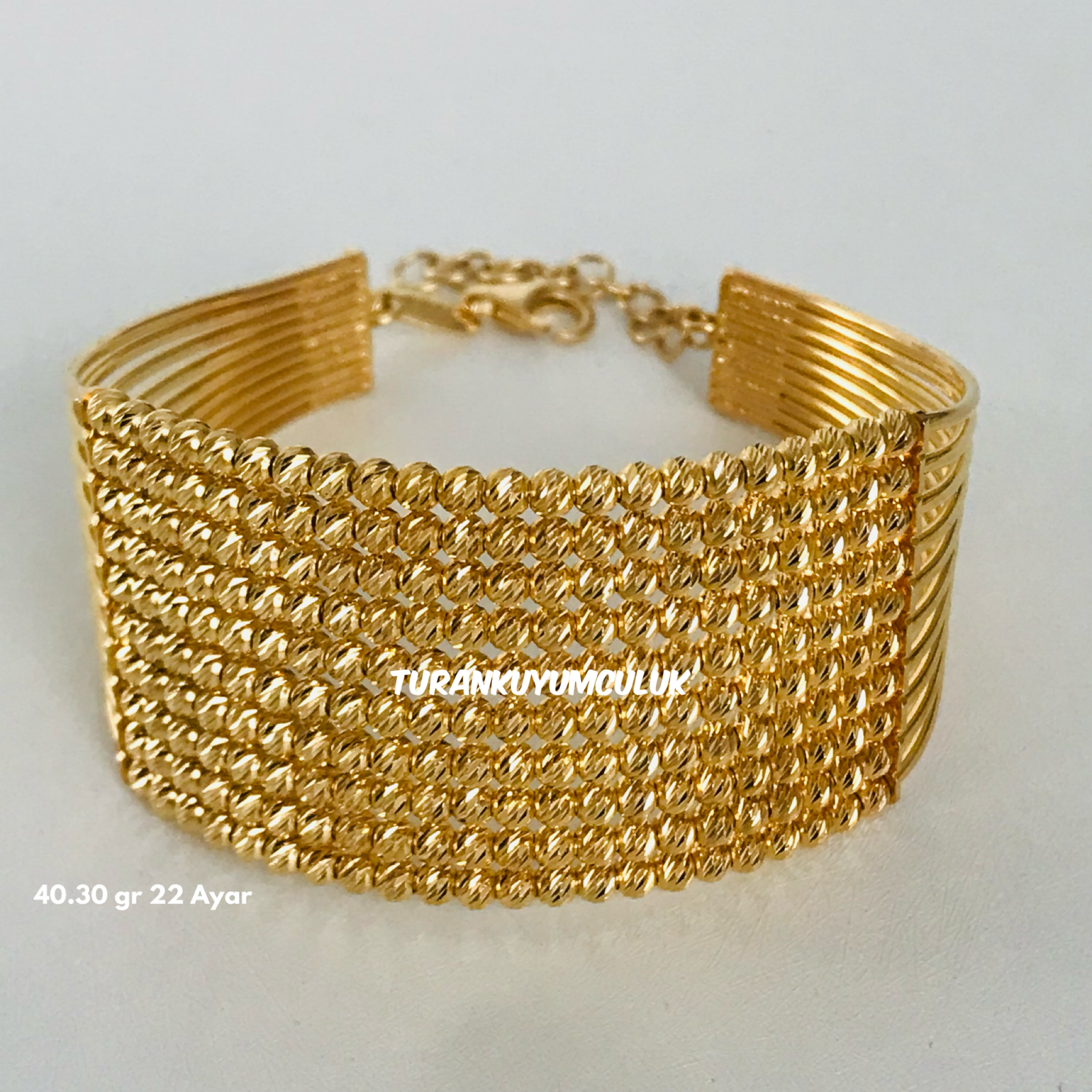 22 Ayar Kelepçe40,30 Gr - 22 Ayar
