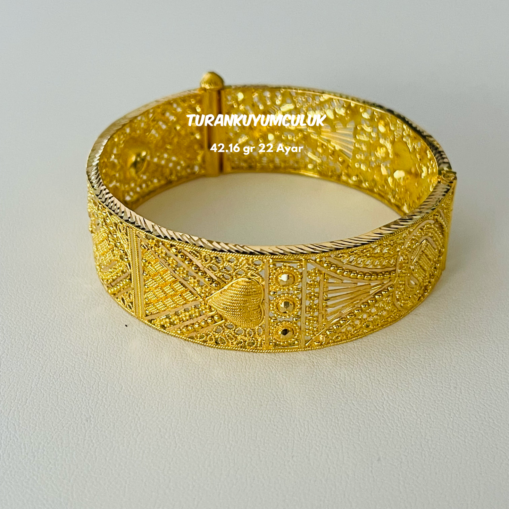 22 Ayar Kelepçe42,16 Gr - 22 Ayar