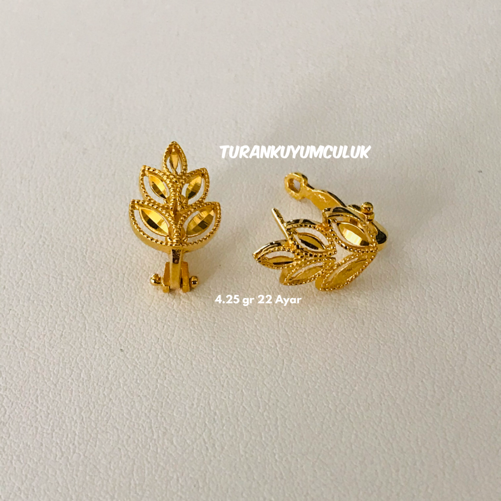 22 Ayar Küpe4,25 Gr - 22 Ayar