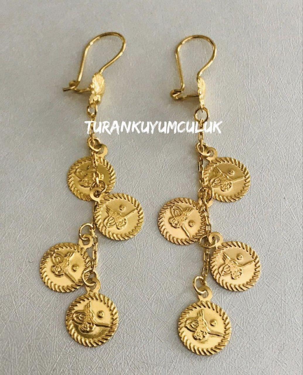 22 Ayar Küpe4,50 Gr - 22 Ayar