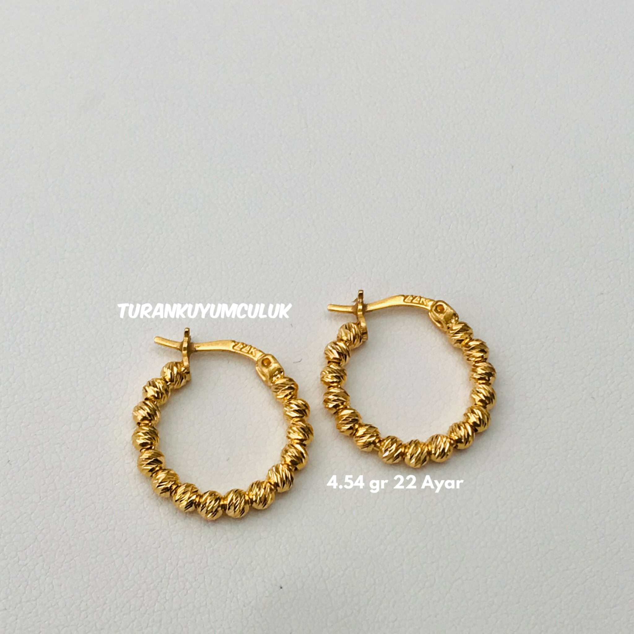 22 Ayar Küpe4,54 Gr - 22 Ayar
