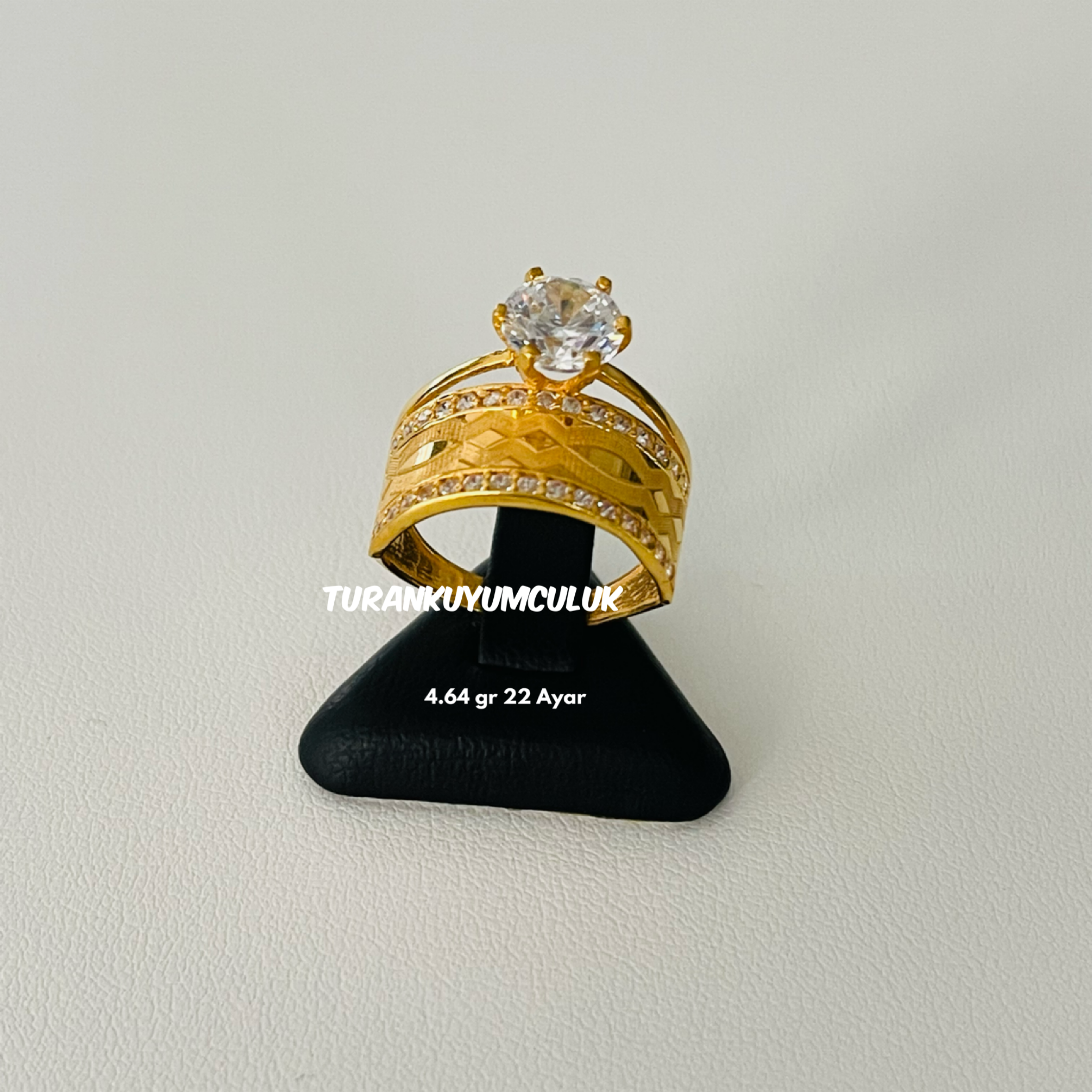 22 Ayar Tektaş4,64 Gr - 22 Ayar