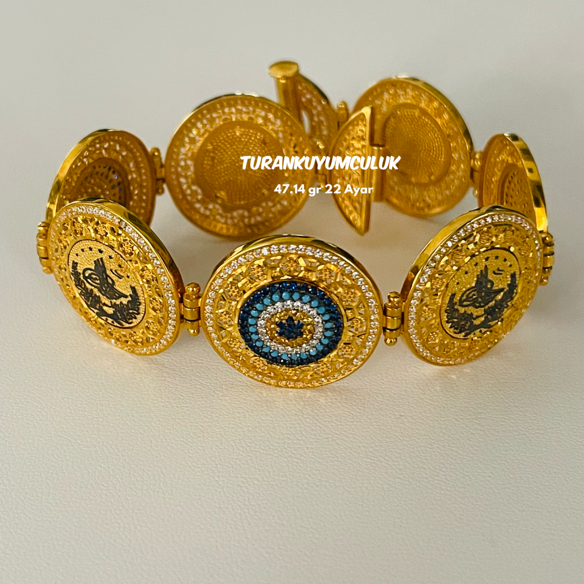 22 Ayar Kelepçe47,14 Gr - 22 Ayar