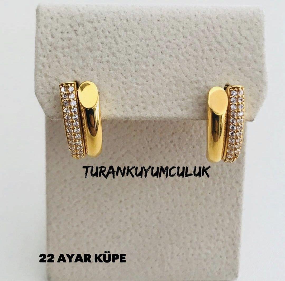 22 Ayar Küpe5,24 Gr - 22 Ayar