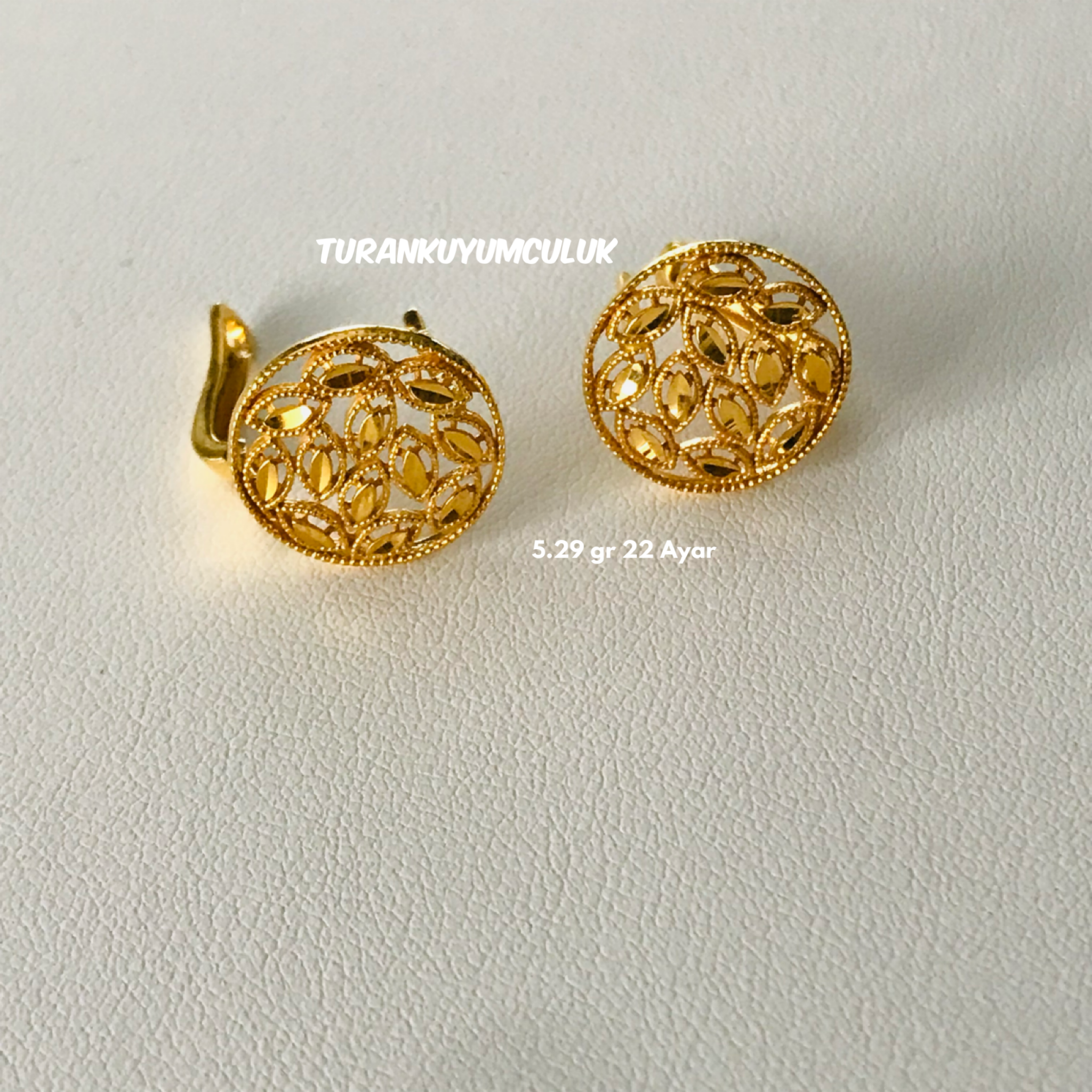 22 Ayar Küpe5,29 Gr - 22 Ayar