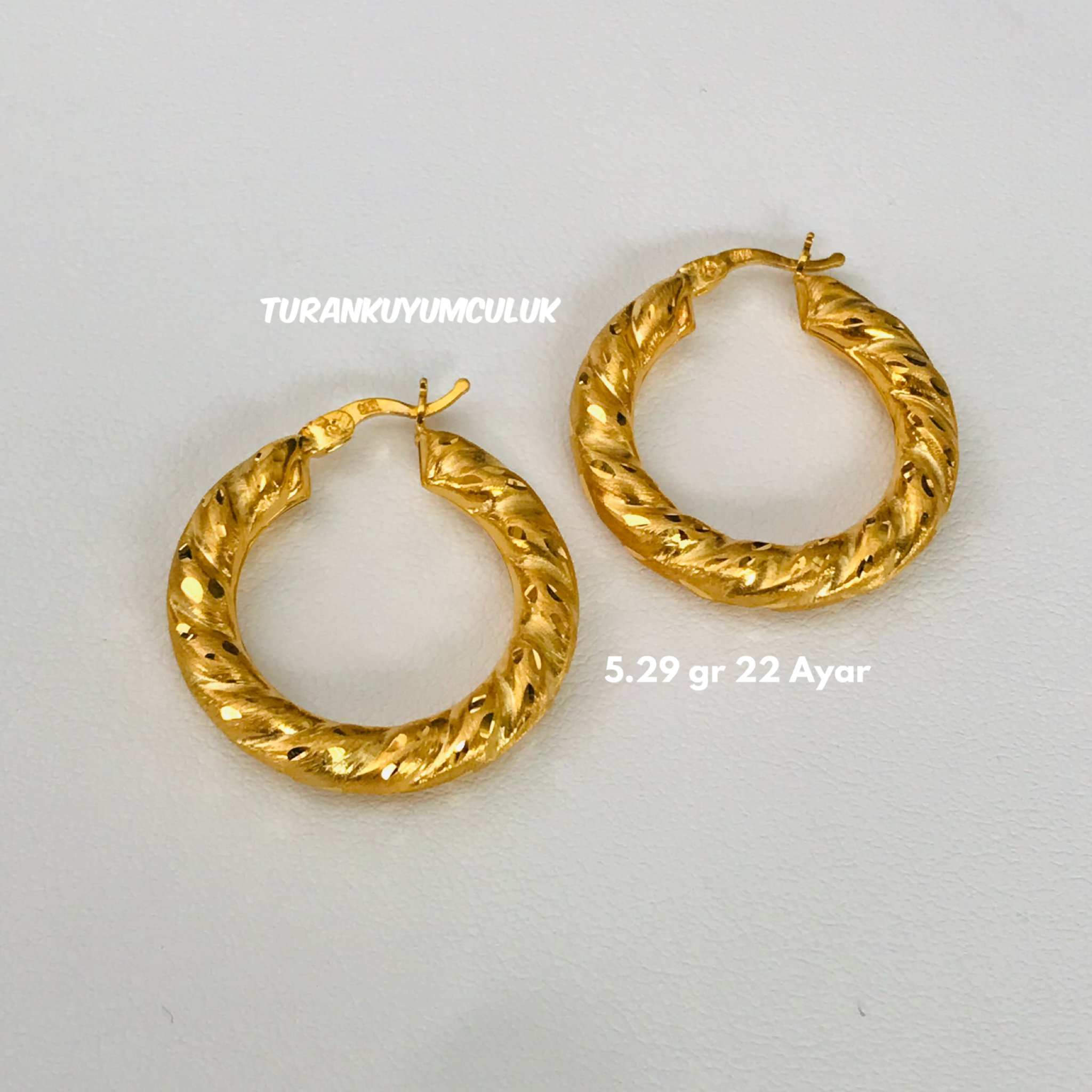 22 Ayar Küpe5,29 Gr - 22 Ayar