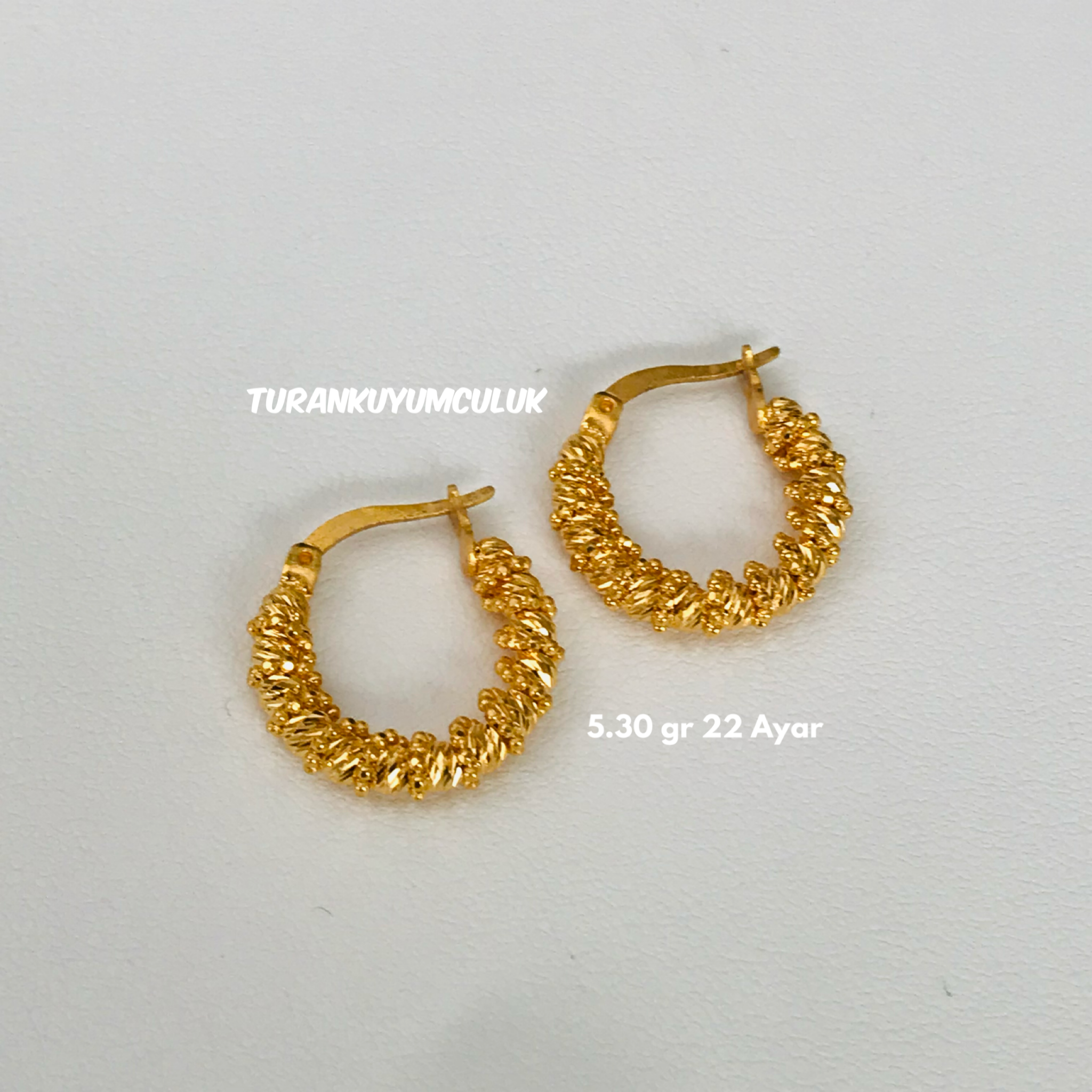 22 Ayar Küpe5,30 Gr - 22 Ayar