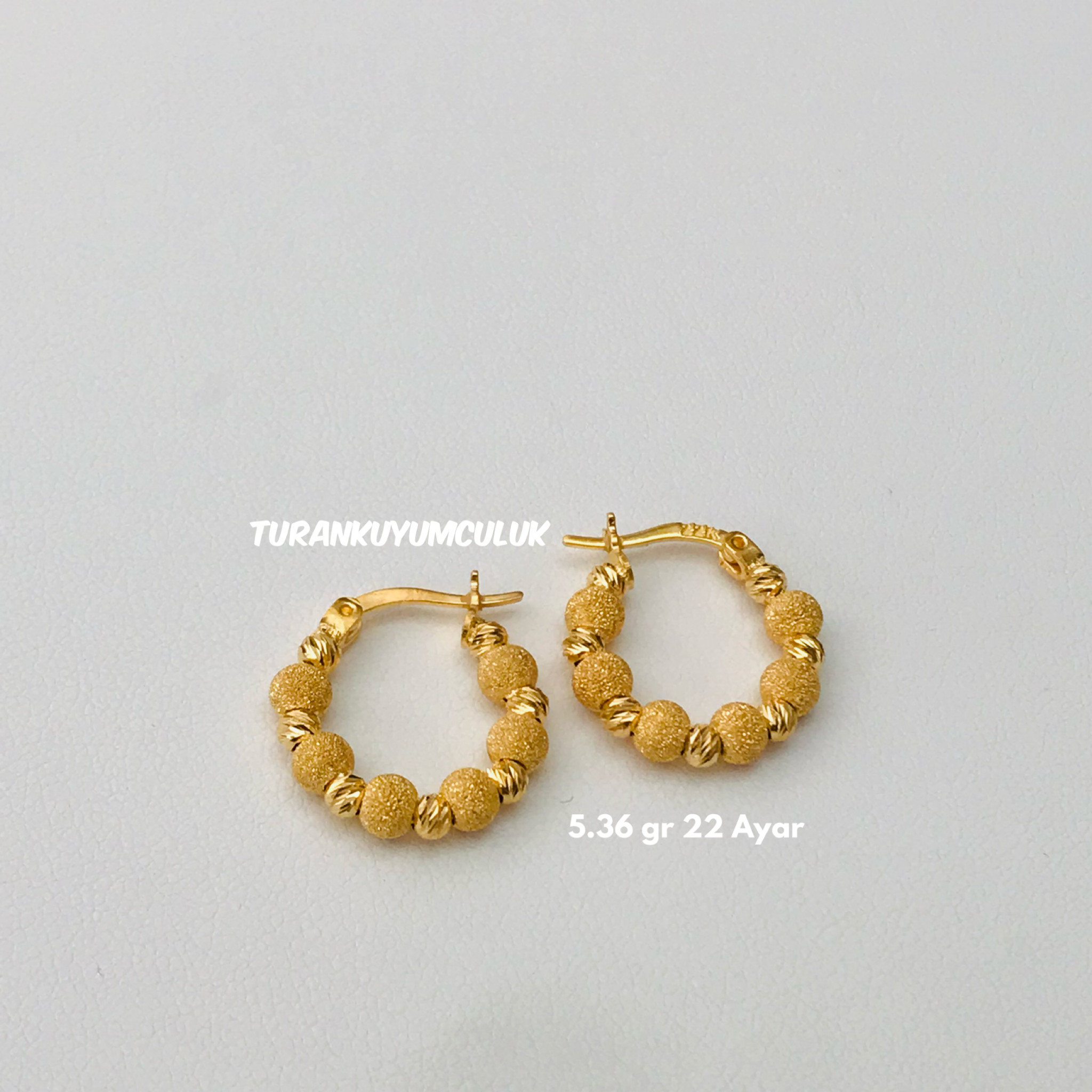 22 Ayar Küpe5,36 Gr - 22 Ayar