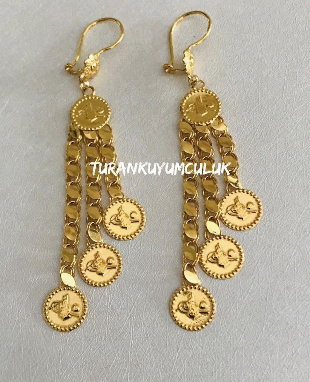 22 Ayar Küpe5,60 Gr - 22 Ayar