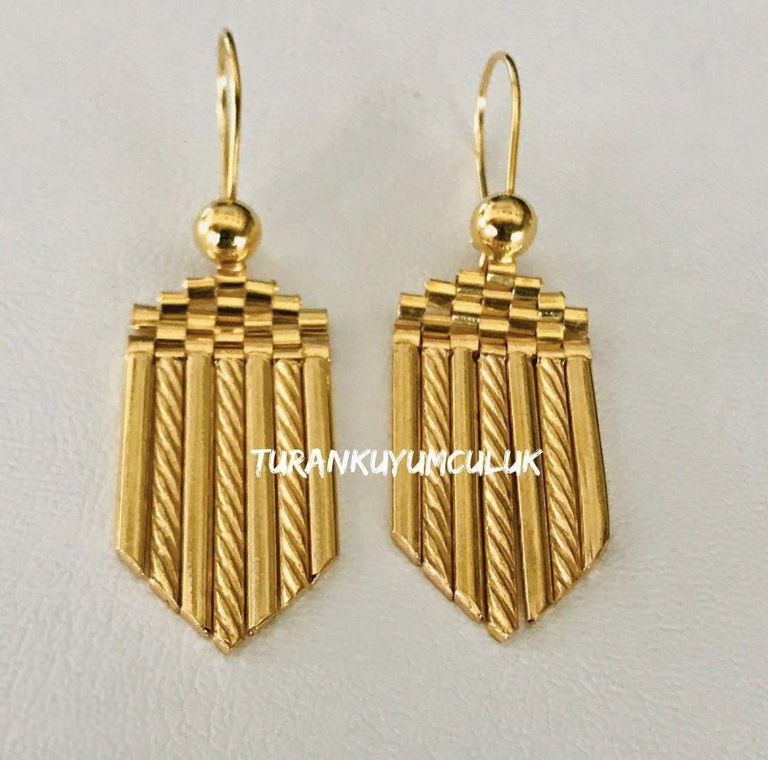 22 Ayar Küpe5,80 Gr - 22 Ayar