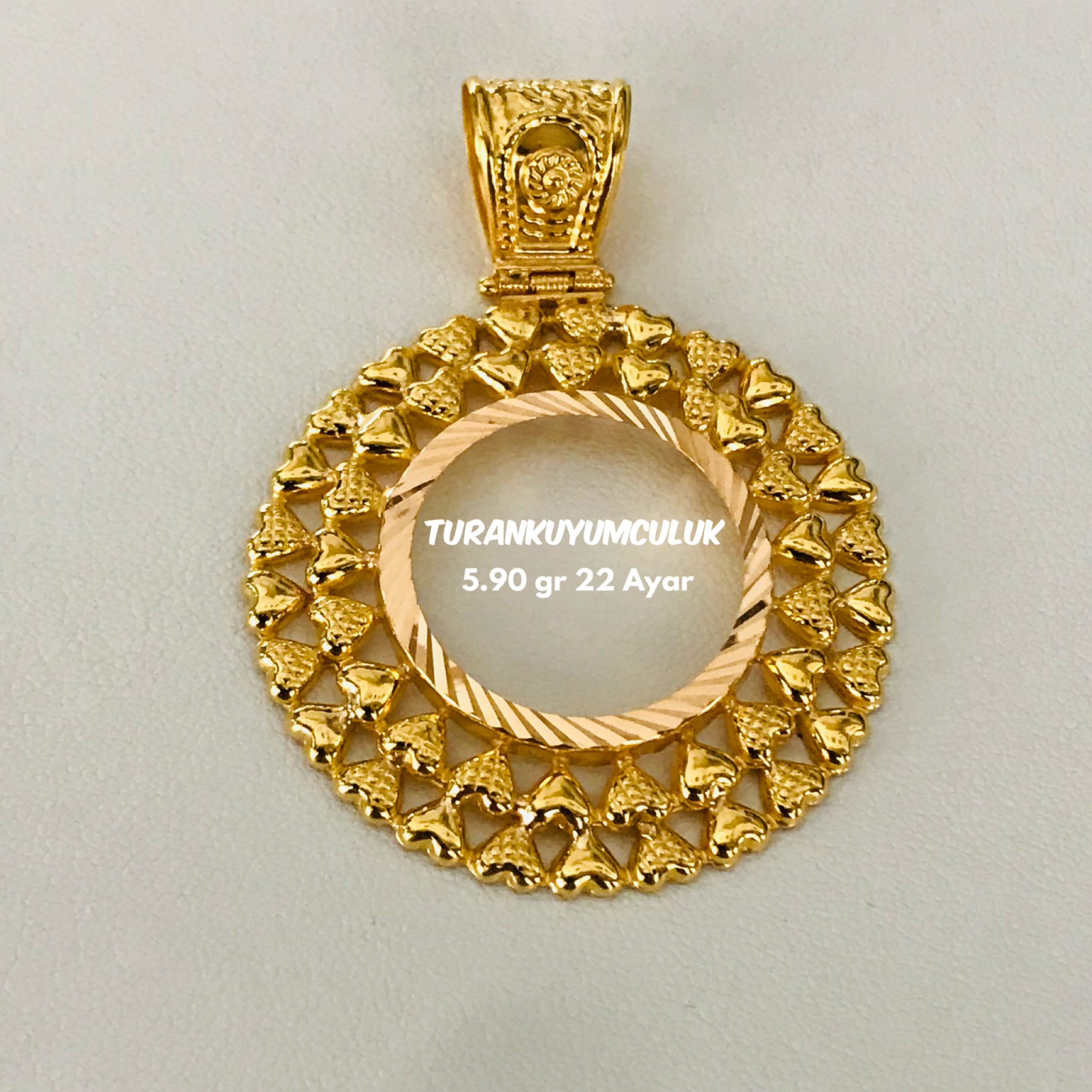 22 Ayar Kolye Ucu5,90 Gr - 22 Ayar