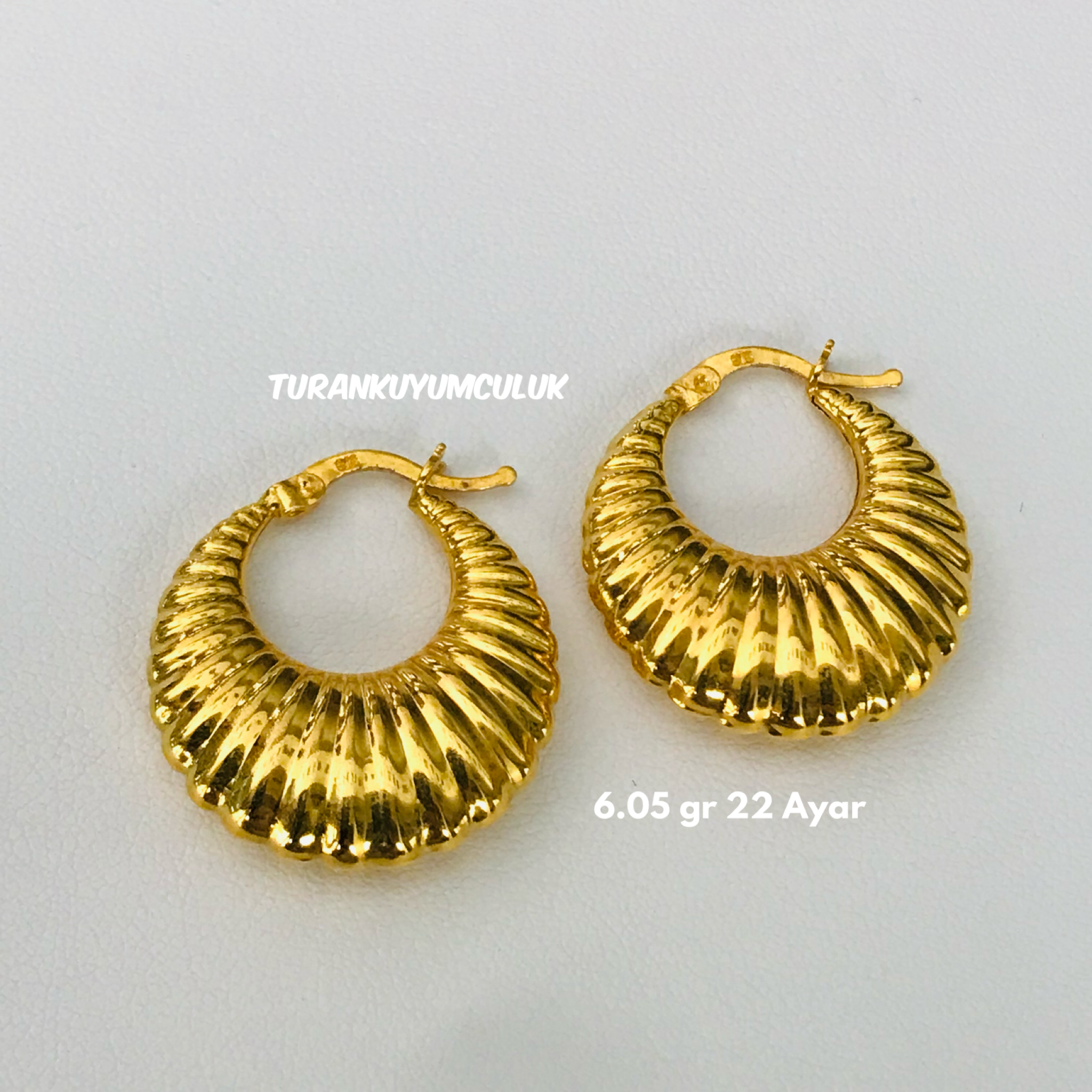 22 Ayar Küpe6,05 Gr - 22 Ayar