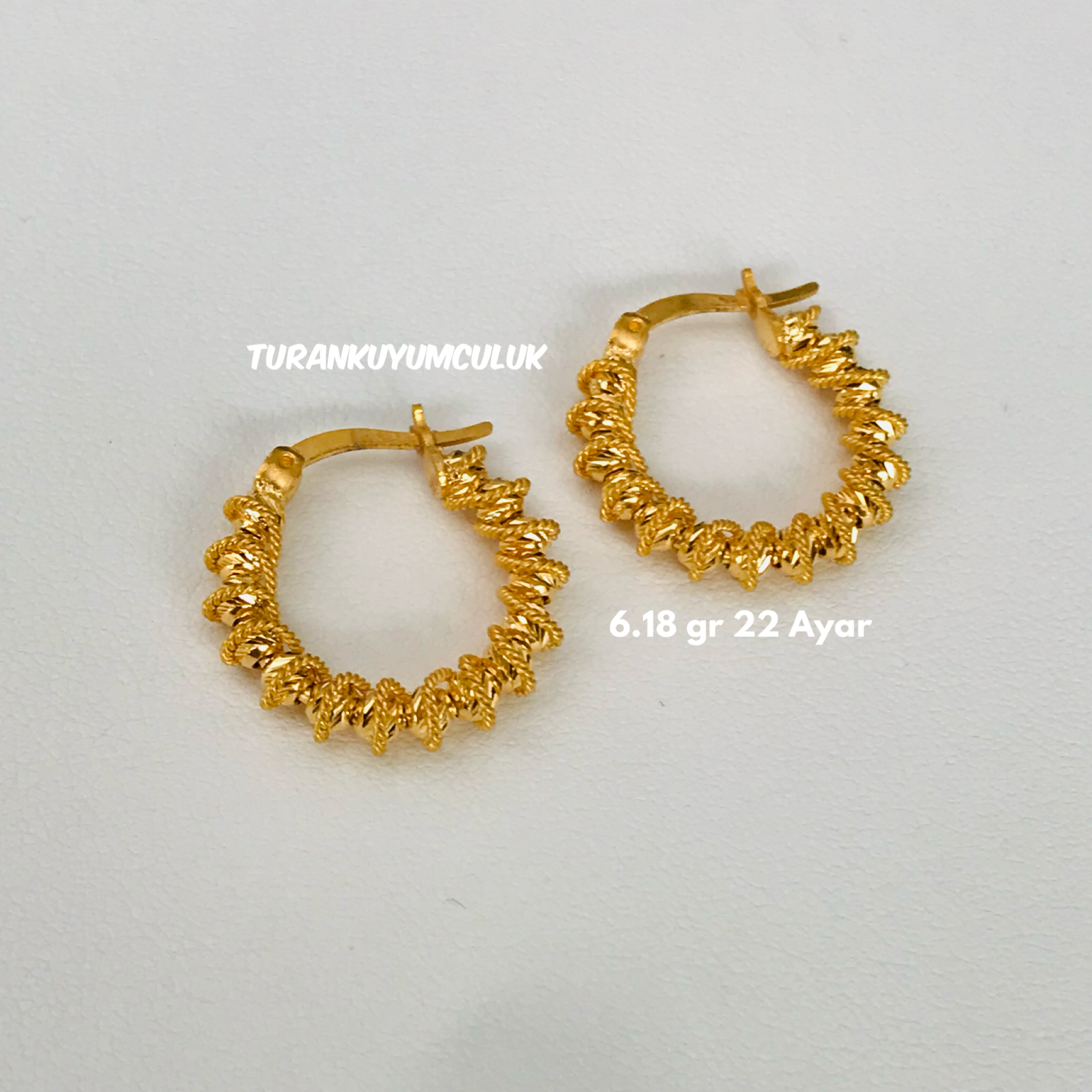 22 Ayar Küpe6,18 Gr - 22 Ayar