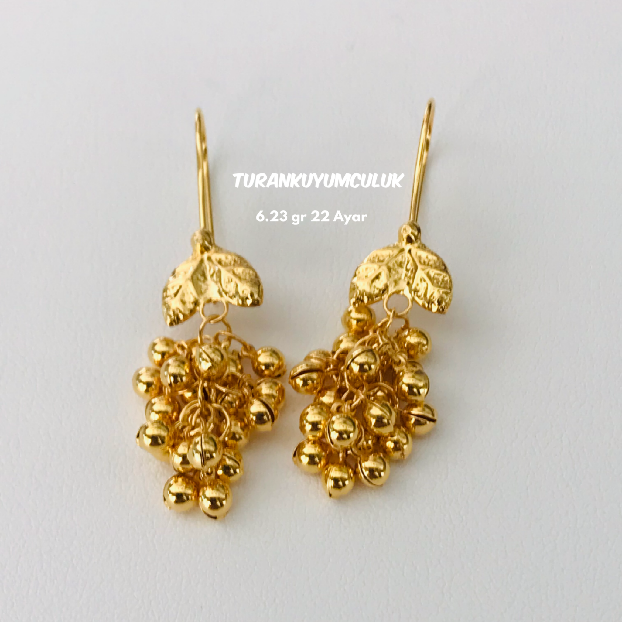 22 Ayar Küpe6,23 Gr - 22 Ayar