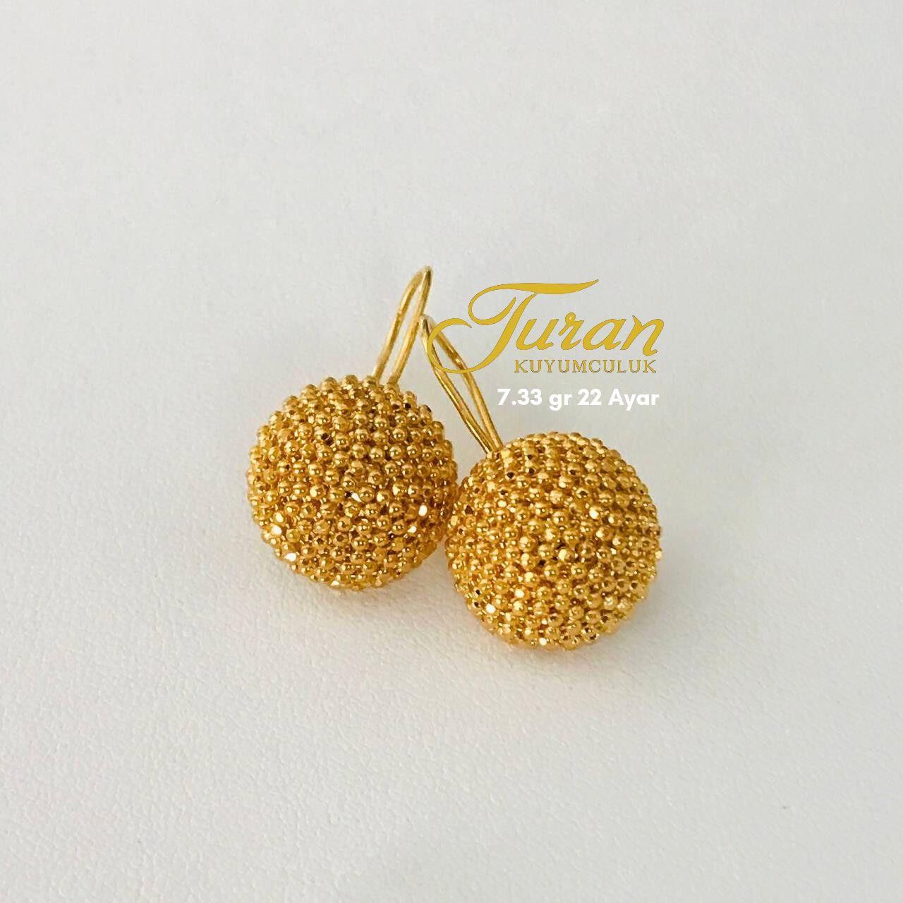 22 Ayar Küpe7,33 Gr - 22 Ayar