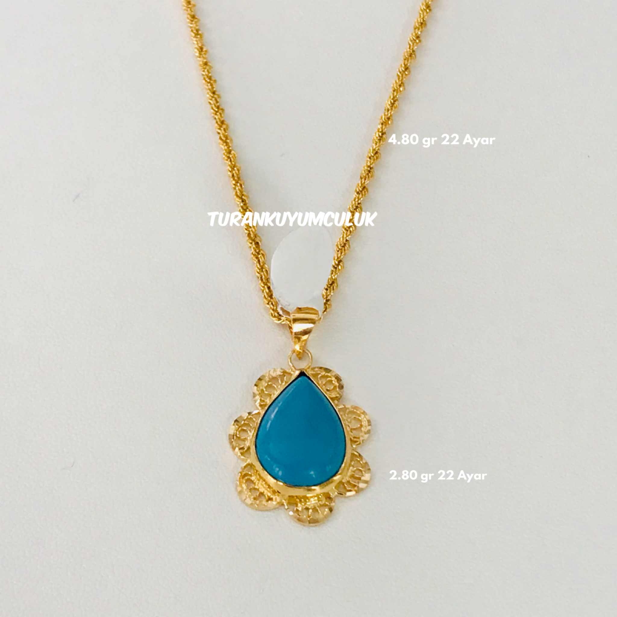 22 Ayar Kolye7,60 Gr - 22 Ayar