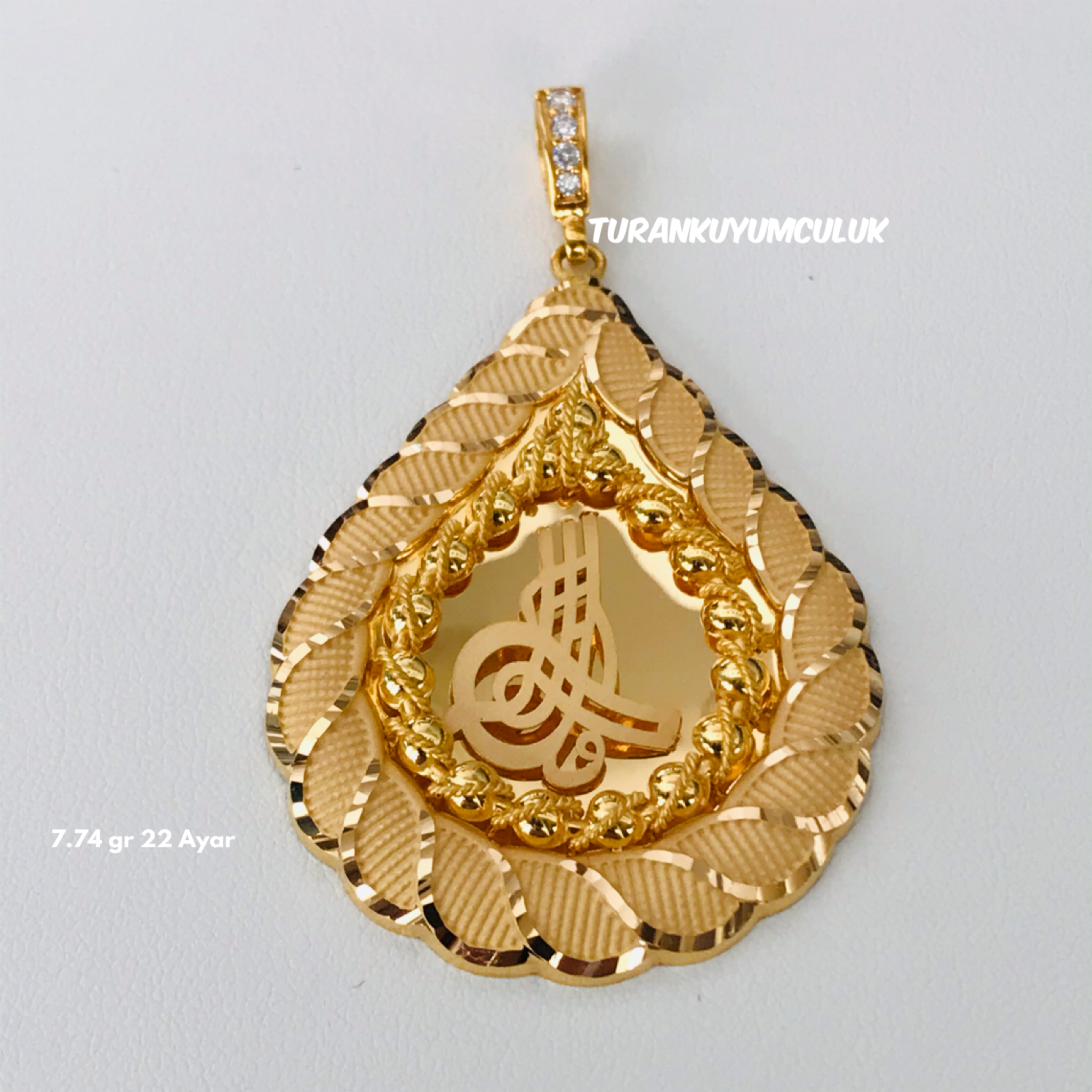 22 Ayar Kolye Ucu7,74 Gr - 22 Ayar