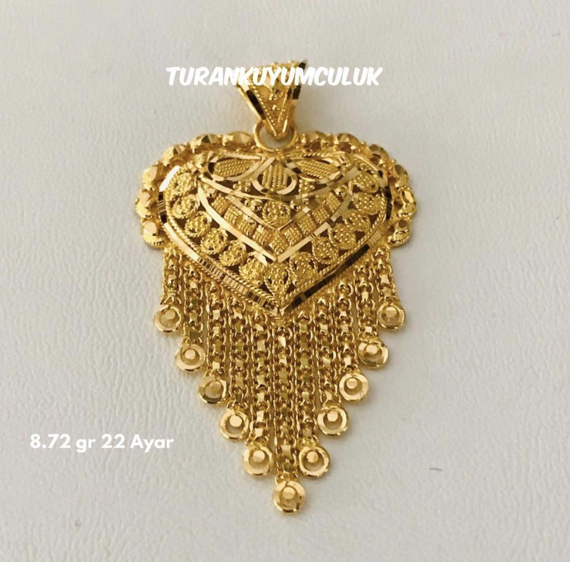 22 Ayar Kolye Ucu8,72 Gr - 22 Ayar