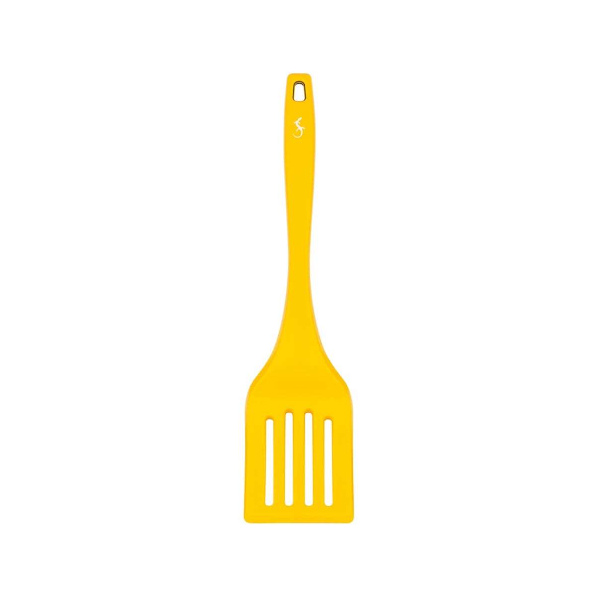 Lurch - Platin Silikon Delikli Spatula 32,5 cm Sarı - Yanmaz, Yapışmaz, Bükülmez, Çizmez, Tat ve Koku Bırakmaz - 240043