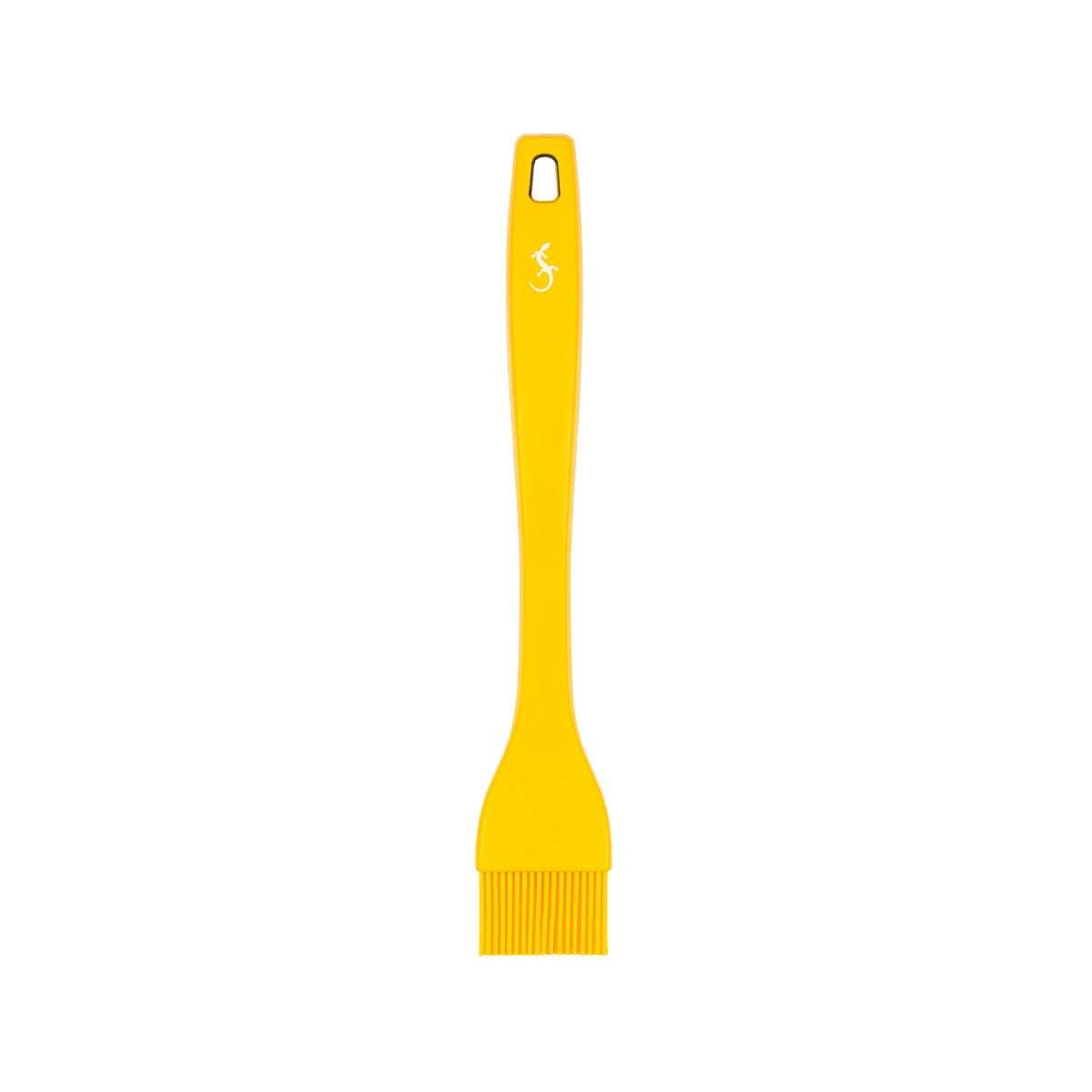 Lurch - Platin Silikon Pasta Fırçası 25,5 cm Sarı - Yanmaz, Yapışmaz, Bükülmez, Çizmez, Tat ve Koku Bırakmaz - 240051