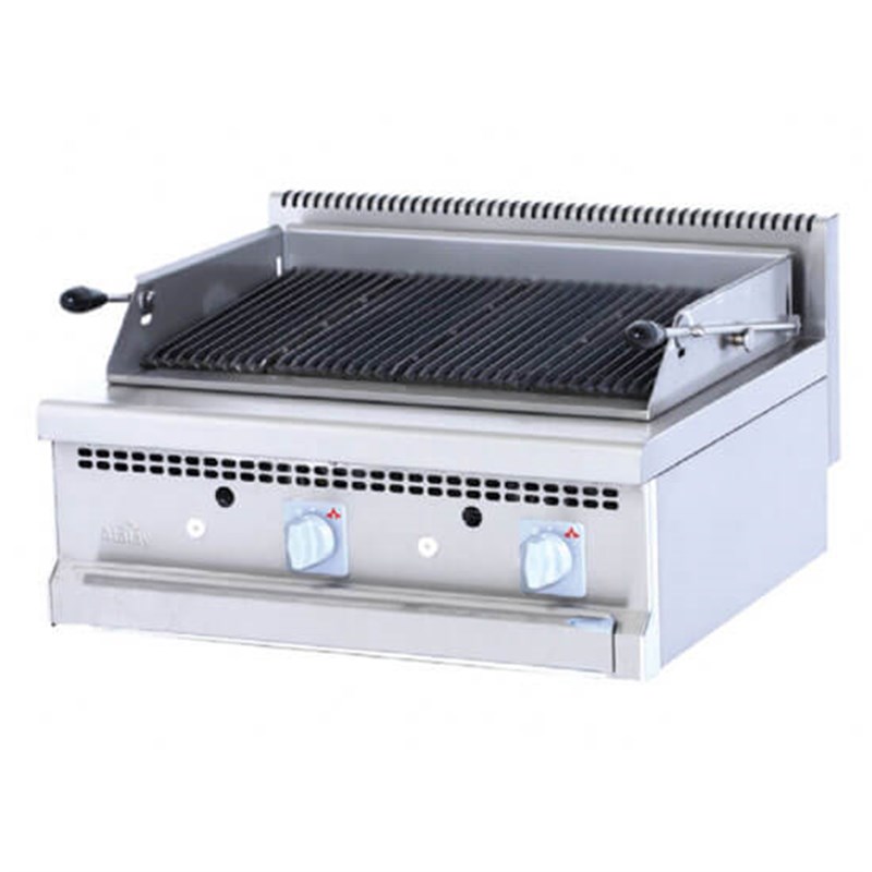 Atalay 700 Seri Amerikan Set üstü Döküm Sulu Izgara Gazlı 80x70x30 Cm