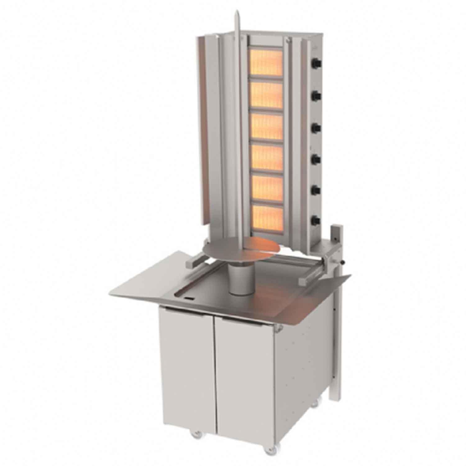 Atalay Döner Makinesi Duvara Monte Gazlı 6 Gözlü, Atalay, Döner Makineleri