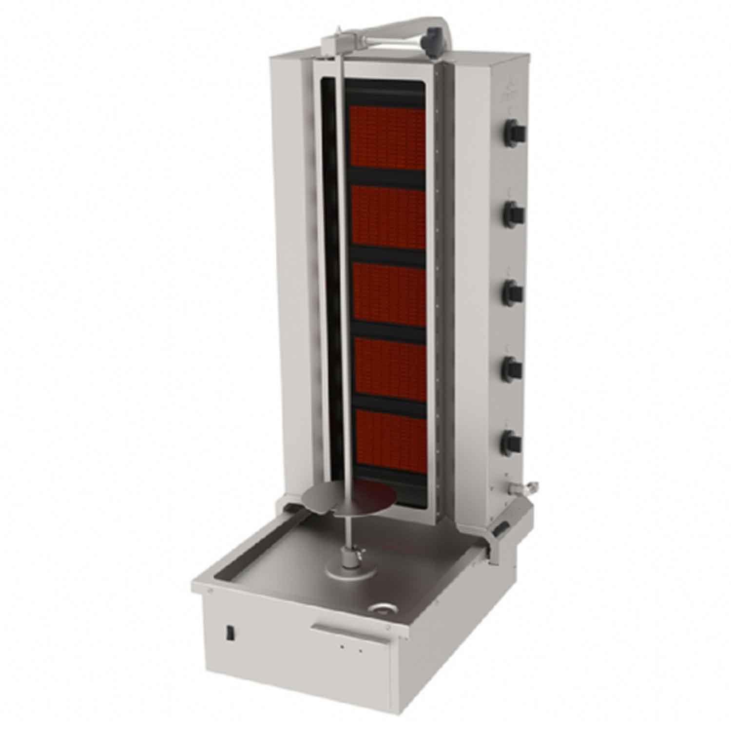 Atalay Döner Ocağı Gazlı Camlı 5 Gözlü Alttan Motorlu, Atalay, Döner Makineleri