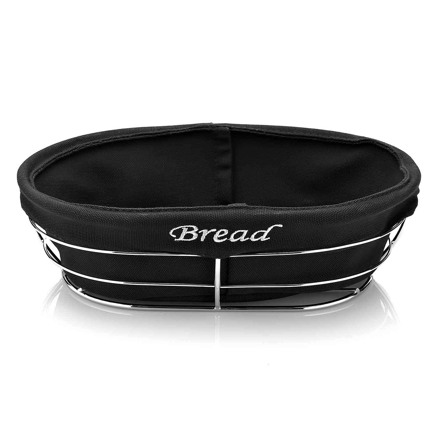 Biradlı Oval Bezli Ekmek Sepeti 26x17x6,5 Cm, BİRADLI, Ekmek ve Meyve Sepetleri