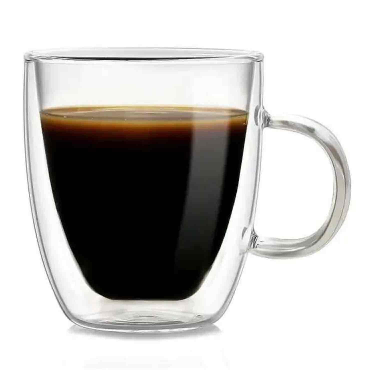 Çift Katman Kulplu Bardak, 250 ml, EPİNOX, Çift Katmanlı Cam Bardaklar