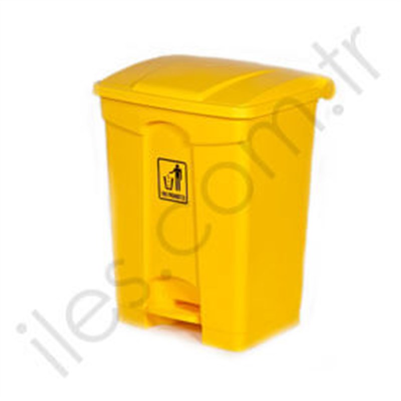 Çöp Kovası Pedallı 60 Litre Renk Sarı