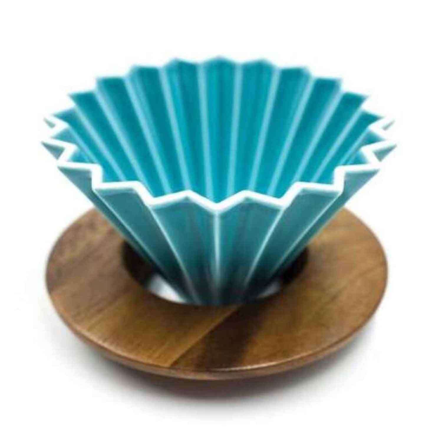 Epinox Dripper, Ahşap Standlı, Turkuaz