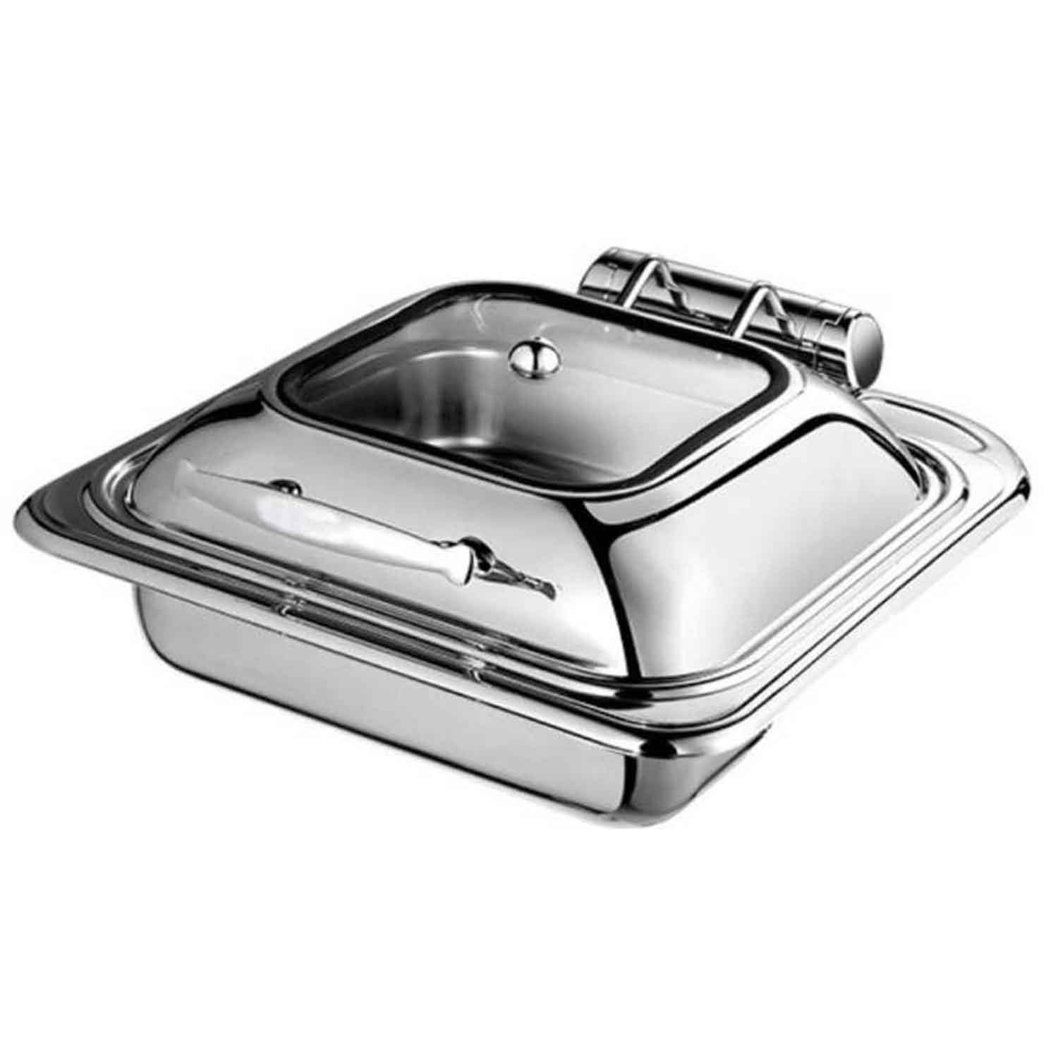 Epinox Reşo Chafing Dish, 2/3, Hidrolik Kapaklı, Gömme, 6 L, EPİNOX, Reşo Chafing Dish