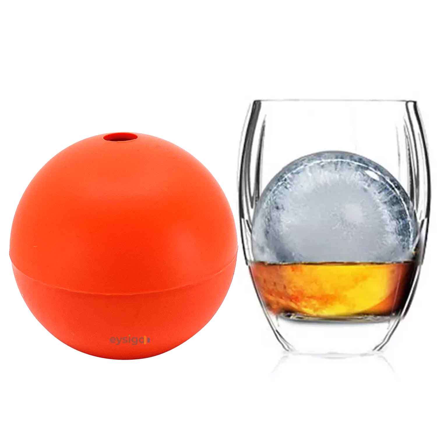 Eysigo Büyük Silikon Buz Kalıbı, Tekli Top, Orange, Eysigo, Silikon Buz Kalıpları