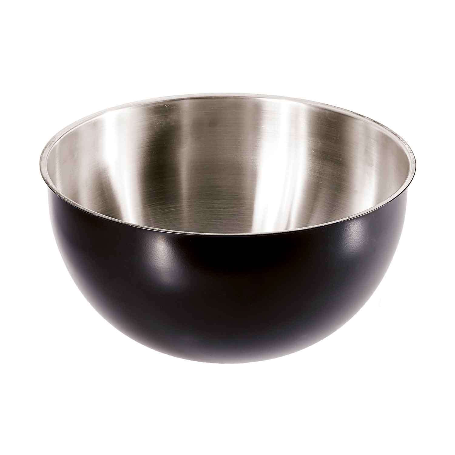 Groovy Çelik Mayonez Kabı, Siyah, 28 Cm, 7 Litre, Groovy, Karıştırma Kabları