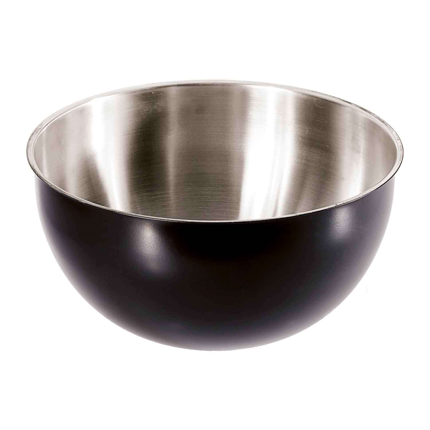 Groovy Çelik Mayonez Kabı, Siyah, 32 Cm, 10.5 Litre, Groovy, Karıştırma Kabları