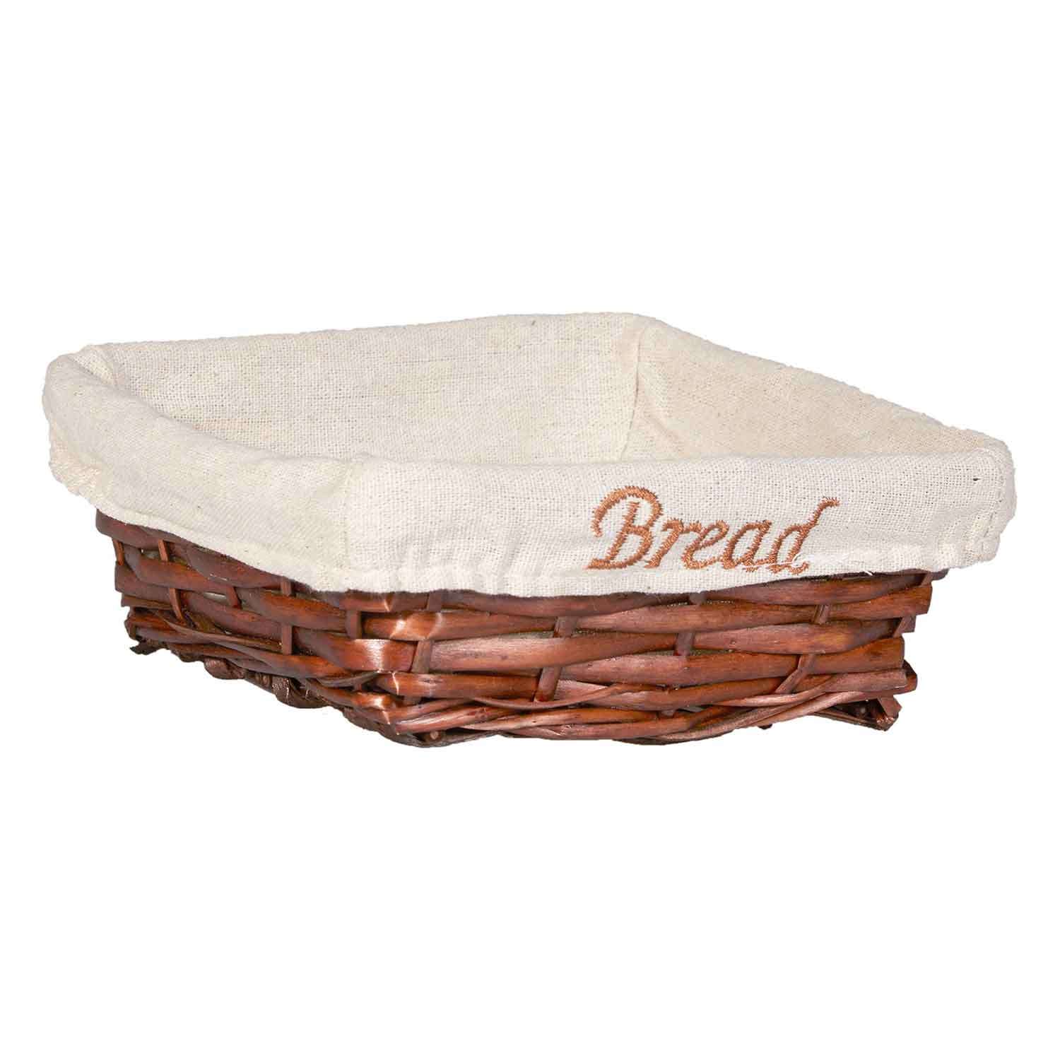 Groovy Kare Bezli Ekmek Sepeti 19x19x7 Cm, Groovy, Ekmek ve Meyve Sepetleri