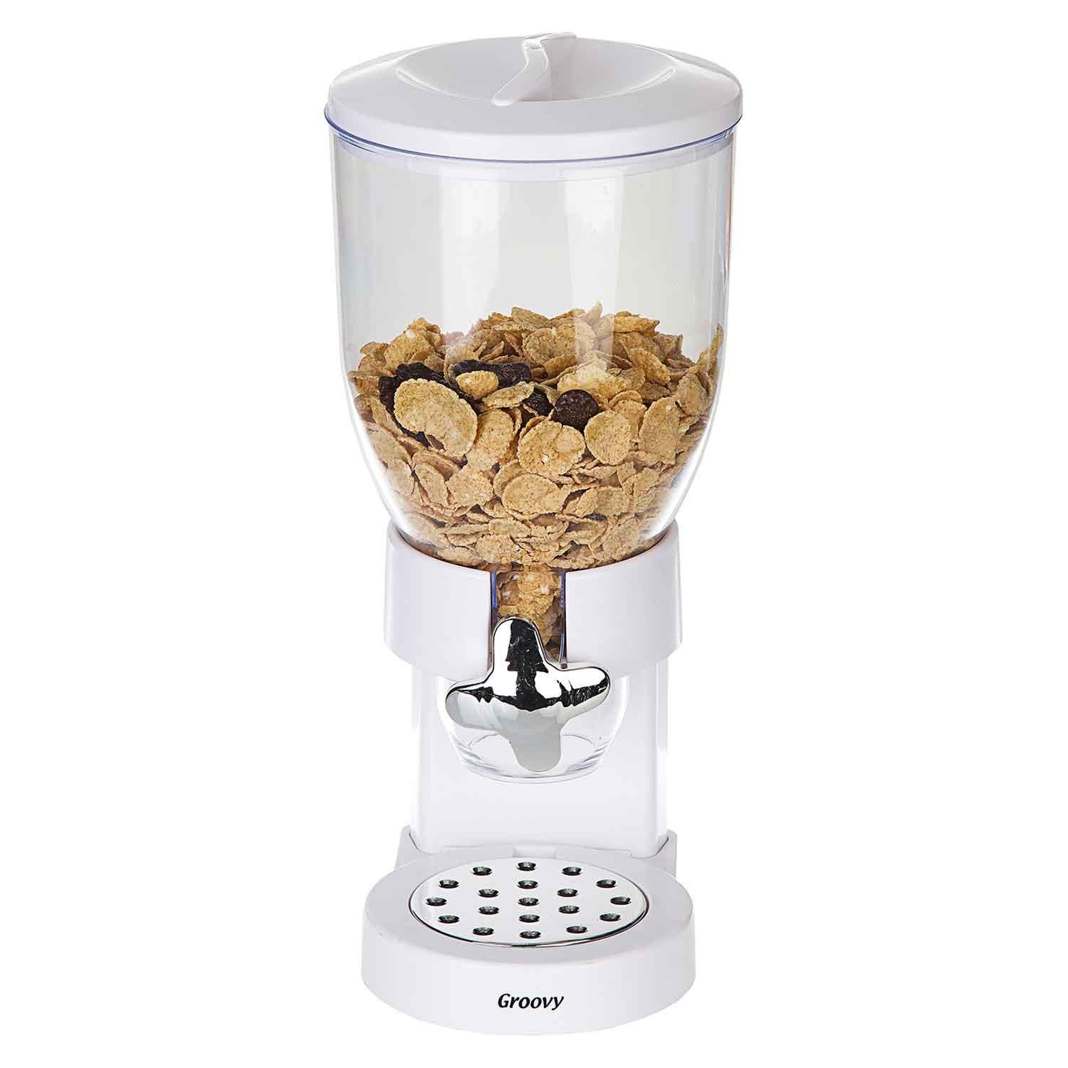 Groovy Mısır Gevreği Dispenseri, 3.5 L Beyaz, Groovy, Cornflakes Dispanserleri