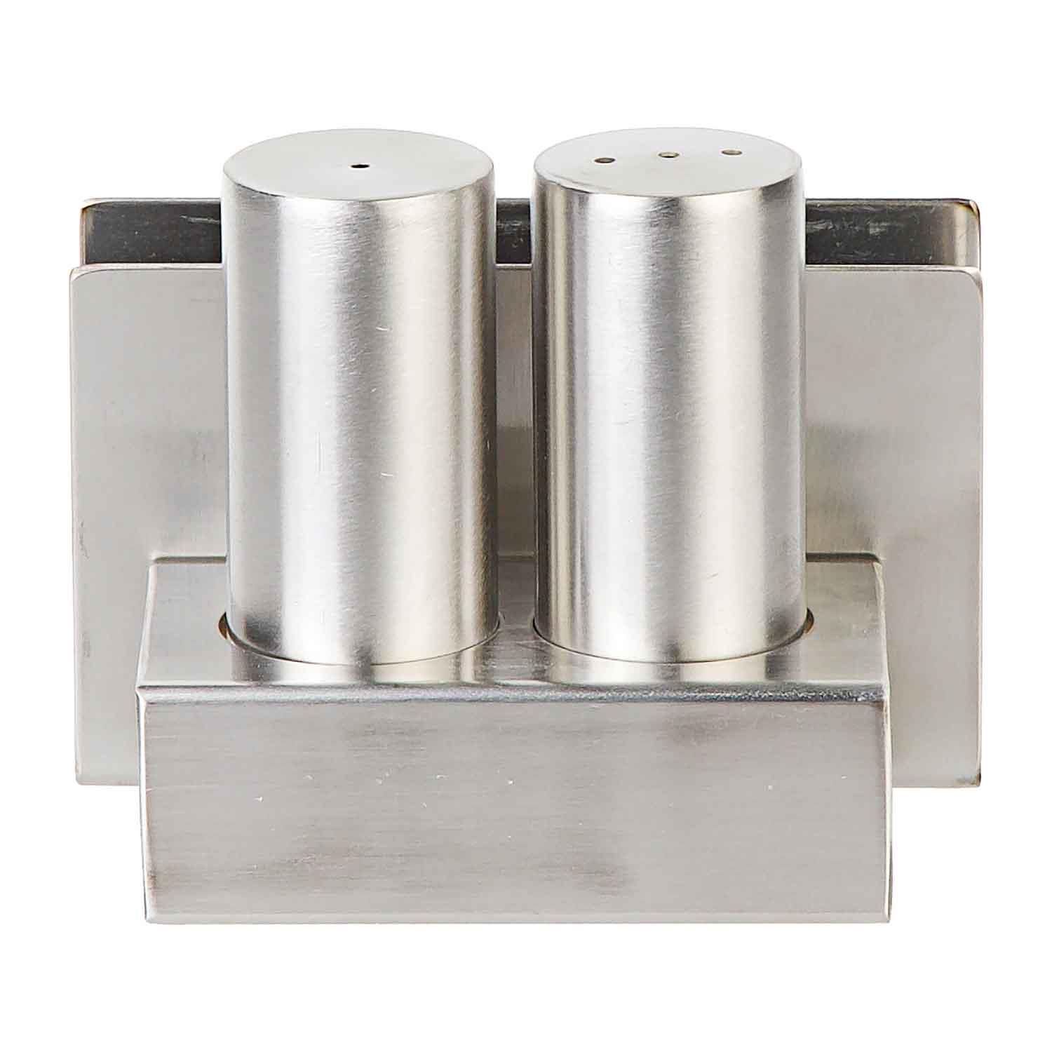 Groovy Peçetelikli Çelik Tuzluk Takımı, Yuvarlak, Groovy, Tuzluk Biberlik ve Baharatlık